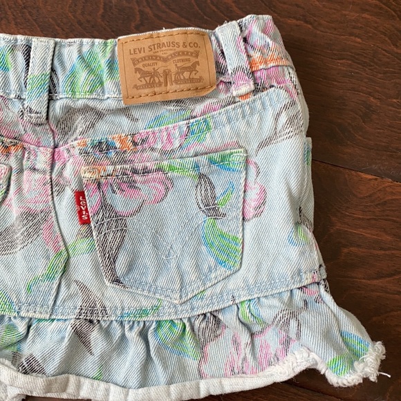 Levi Strauss Denim Skirt - floral print - Picture 10 of 14